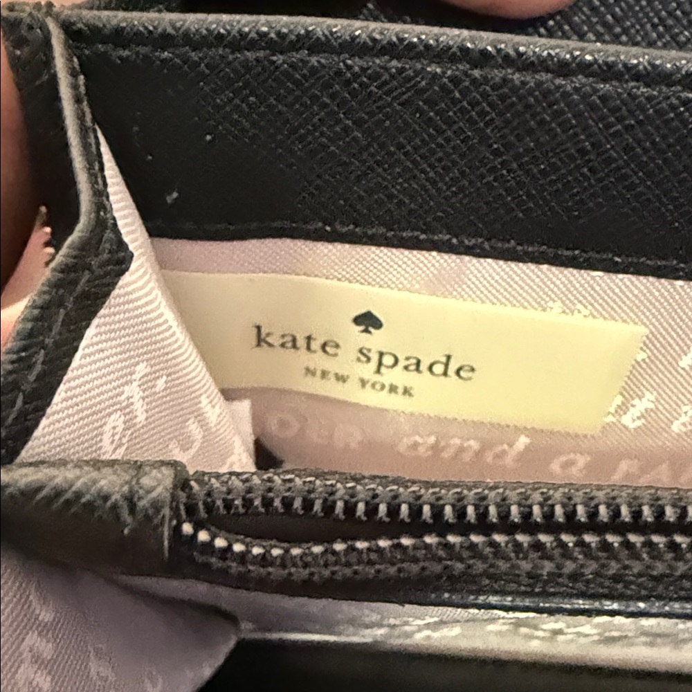 Kate Spade Black Wallet with Floral Design - Picture 8 of 8